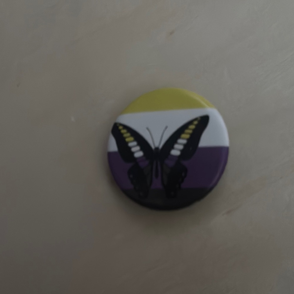 Nonbinary butterfly pin